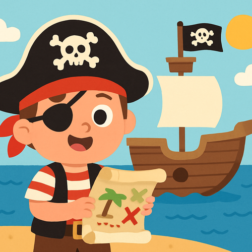 Pirate Adventure - DIY Painting By Numbers Kit