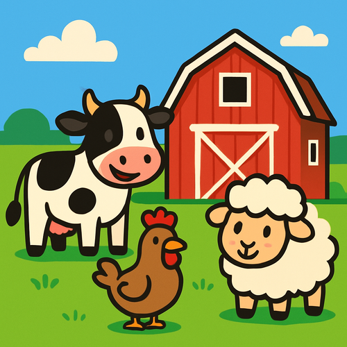 Farmyard Fun - DIY Painting By Numbers Kit