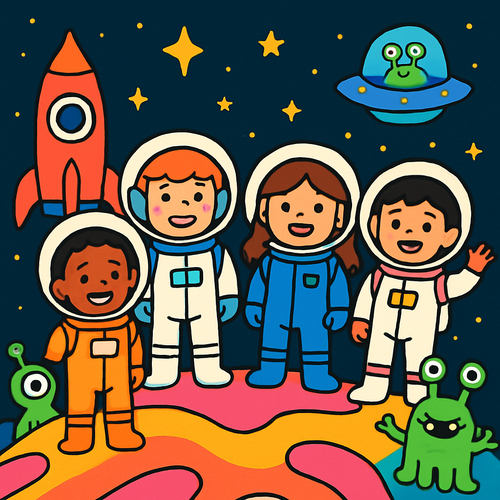 Space Heroes - DIY Painting By Numbers Kit