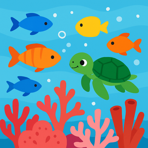 Oceanic Coral Reef - DIY Painting By Numbers Kit