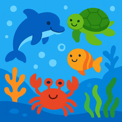 Ocean Friends Rescue - DIY Painting By Numbers Kit