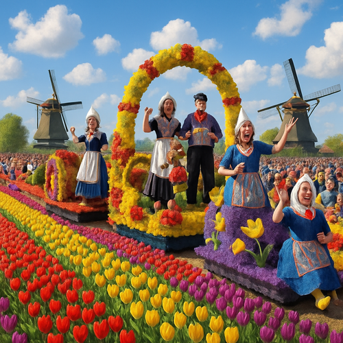 Tulip Time Festival - Netherlands - DIY Painting By Numbers Kit