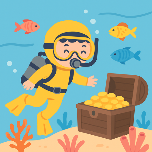 Under the Sea Treasure Hunt - DIY Painting By Numbers Kit