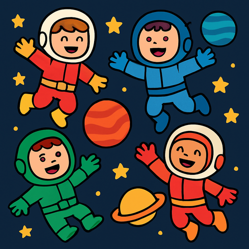 Super Space Heroes - DIY Painting By Numbers Kit