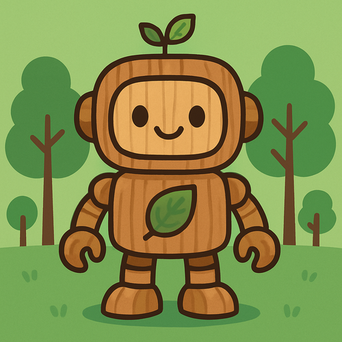Friendly Forest Robot - DIY Painting By Numbers Kit