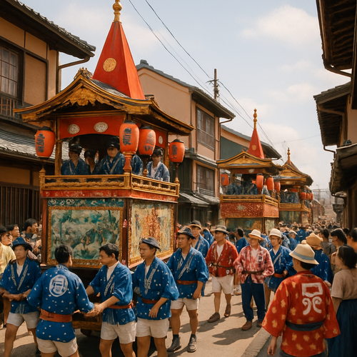Gion Matsuri (Non-Religious aspects) - Kyoto, Japan - DIY Painting By Numbers Kit