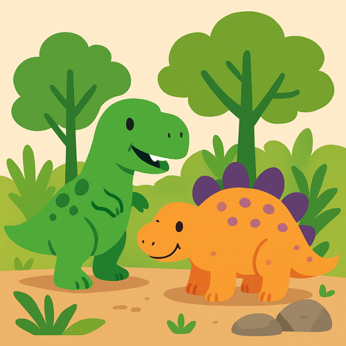 Dinosaur Safari Expedition - DIY Painting By Numbers Kit