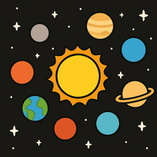 Solar System Journey - DIY Painting By Numbers Kit