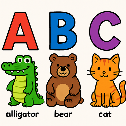 Explorer Animal Alphabet - DIY Painting By Numbers Kit