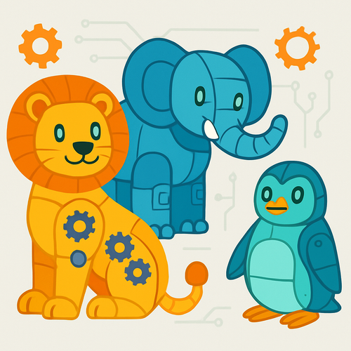 Robot Zoo Adventure - DIY Painting By Numbers Kit