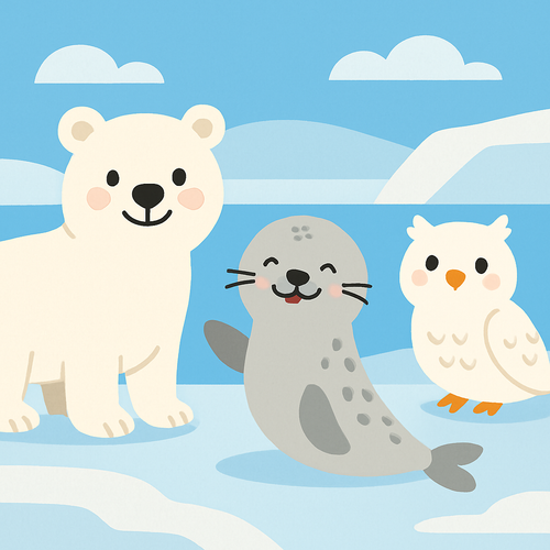 Amazing Arctic Animals - DIY Painting By Numbers Kit