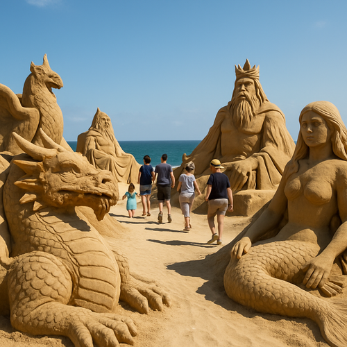 International Sand Sculpture Festival - Portugal - DIY Painting By Numbers Kit