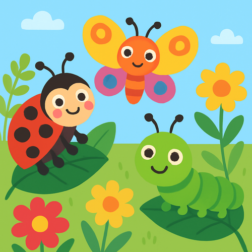 Garden Bug Adventure - DIY Painting By Numbers Kit