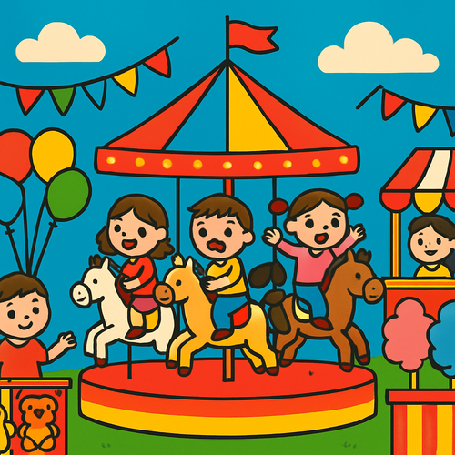 Carnival Funfair - DIY Painting By Numbers Kit