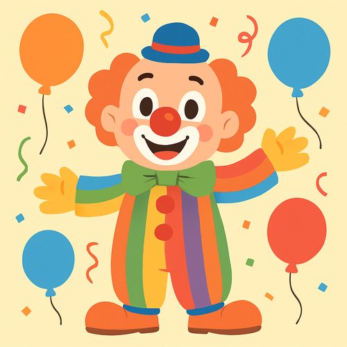 Colorful Carnival Clown - DIY Painting By Numbers Kit