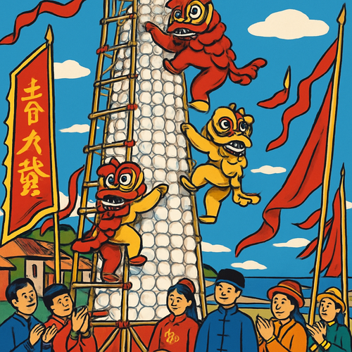 Bun Festival - Hong Kong - DIY Painting By Numbers Kit