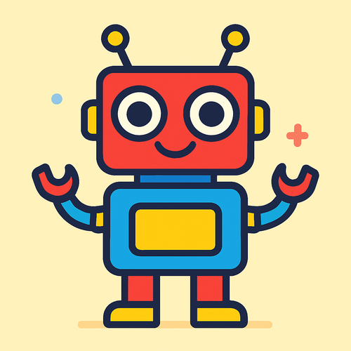 Rocketing Robot Friend - DIY Painting By Numbers Kit