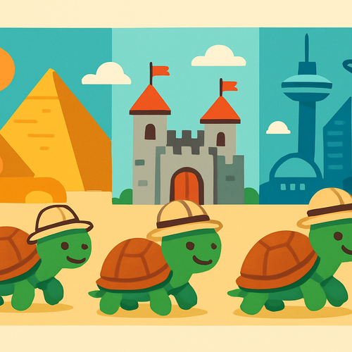 Time Travel Turtles - DIY Painting By Numbers Kit