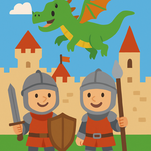 Knight's Castle Quest - DIY Painting By Numbers Kit