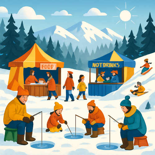 Pyeongchang Trout Festival - South Korea - DIY Painting By Numbers Kit