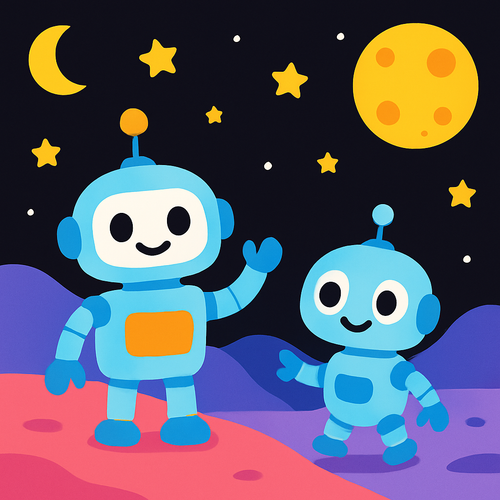 Space Robot Explorers - DIY Painting By Numbers Kit