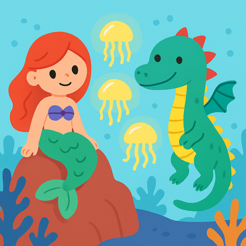 Magical Sea Creatures - DIY Painting By Numbers Kit