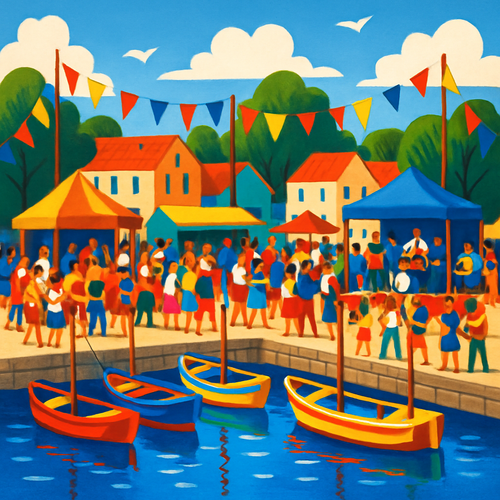 Harbor Festival - Denmark - DIY Painting By Numbers Kit