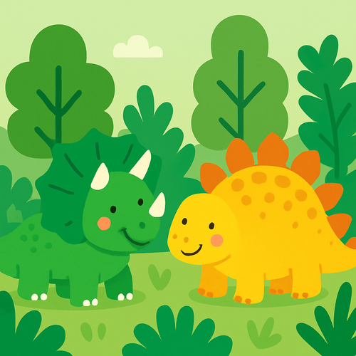 Dinosaur Jungle Quest - DIY Painting By Numbers Kit