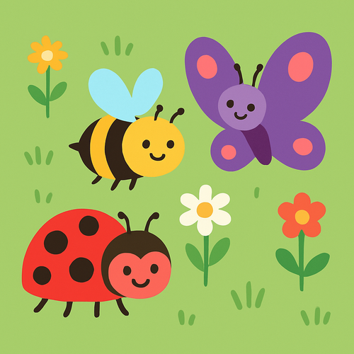 Friendly Insect Adventure - DIY Painting By Numbers Kit