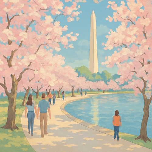 National Cherry Blossom Festival - United States - DIY Painting By Numbers Kit