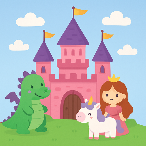 Fairy Tale Castle Dreams - DIY Painting By Numbers Kit