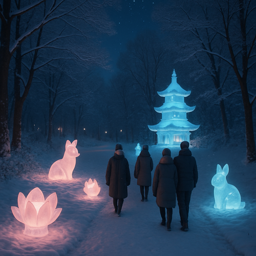 Harbin International Ice Lantern Festival - China - DIY Painting By Numbers Kit