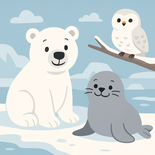 Cozy Arctic Animals - DIY Painting By Numbers Kit