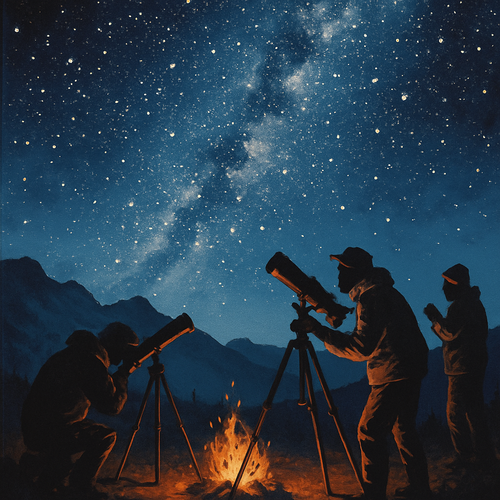 Jasper Dark Sky Festival - Canada - DIY Painting By Numbers Kit