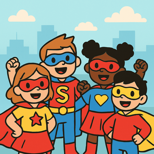 Superhero Team Up - DIY Painting By Numbers Kit