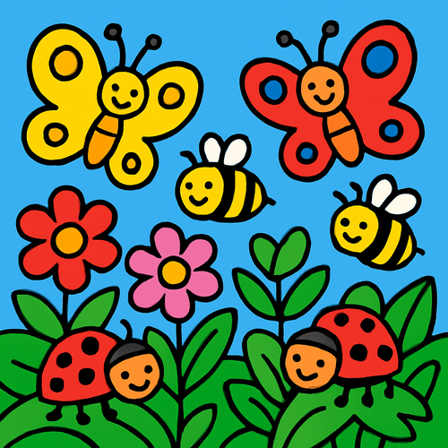 Insect Garden Discovery - DIY Painting By Numbers Kit