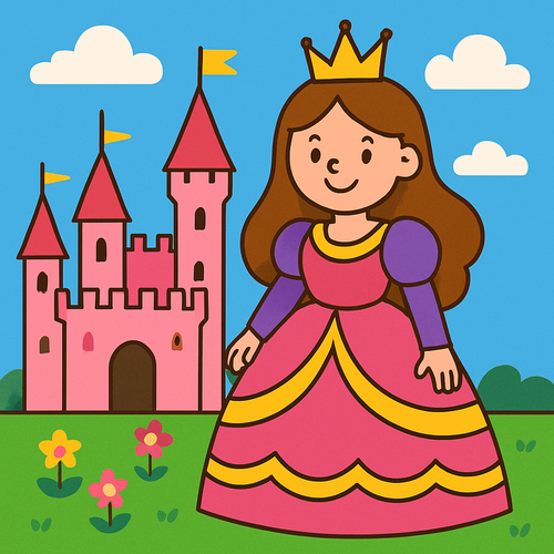 Fairy Tale Princesses and Castles - DIY Painting By Numbers Kit