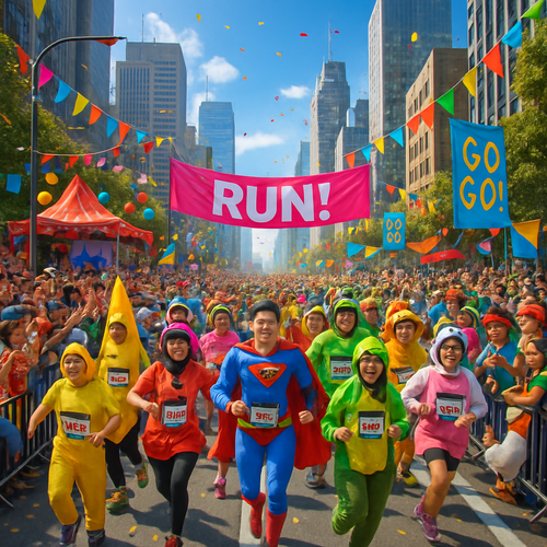 Bay to Breakers Festival - United States - DIY Painting By Numbers Kit