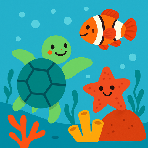 Oceanic Adventure Crew - DIY Painting By Numbers Kit