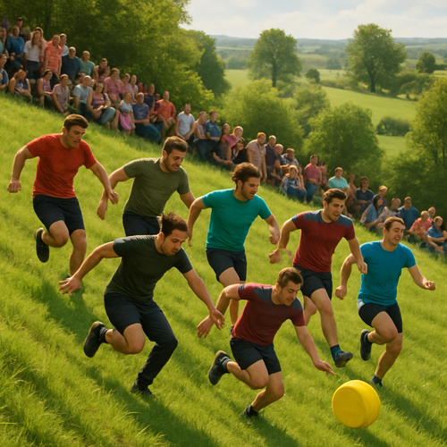 Cooper’s Hill Cheese-Rolling Festival - England - DIY Painting By Numbers Kit