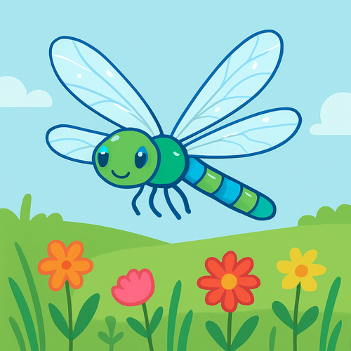 Magical Dragonfly Meadow - DIY Painting By Numbers Kit