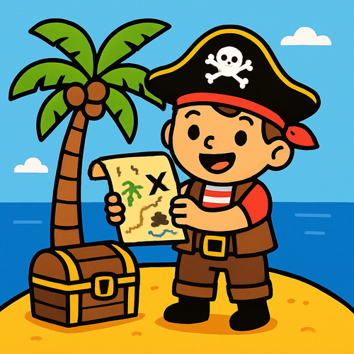Pirate Island Treasure - DIY Painting By Numbers Kit