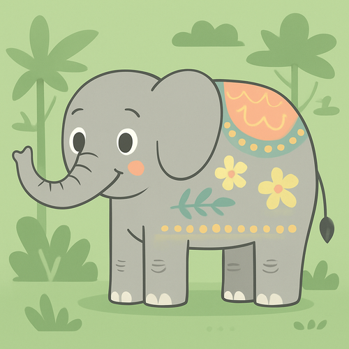 Majestic Elephant - DIY Painting By Numbers Kit