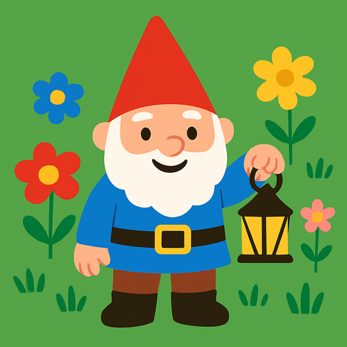 Magical Garden Gnome - DIY Painting By Numbers Kit