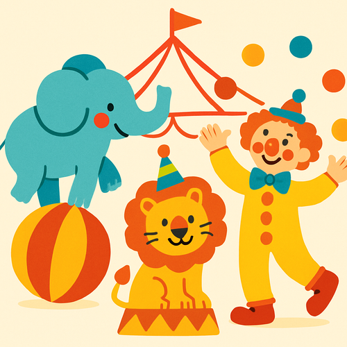 Happy Circus - DIY Painting By Numbers Kit