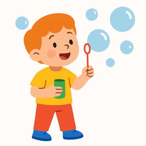 Bubbly Bubble Blower - DIY Painting By Numbers Kit