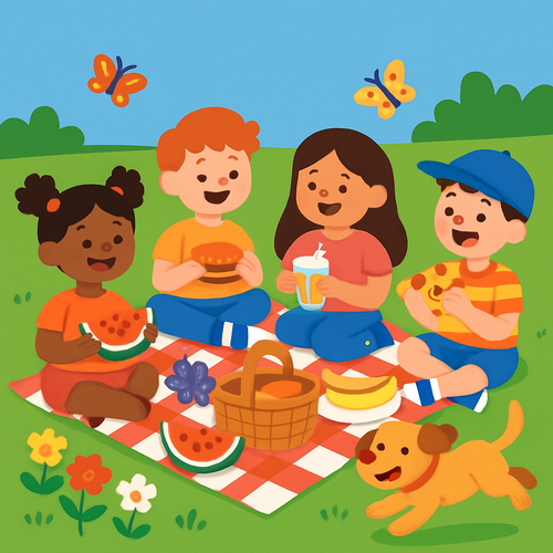 Sunny Day Picnic - DIY Painting By Numbers Kit