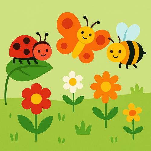 Insect Garden Explorers - DIY Painting By Numbers Kit