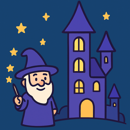 Whimsical Wizard Tower - DIY Painting By Numbers Kit