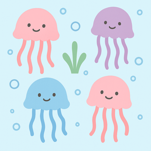 Jolly Jellyfish Journey - DIY Painting By Numbers Kit